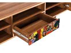 New Mueble de TV - 170х59х41 cm - T6 - The Turning Road, Nogueira Castanho