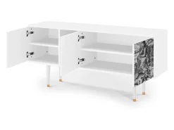 Móvel De Tv| Mueble de TV - 150х69х41 cm - T5 - The Temptation, Branco Bege