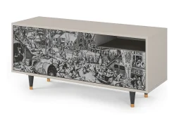 Hot Mueble de TV - 125х56х41 cm - T7 - The Festival of Saint, Areia Bege