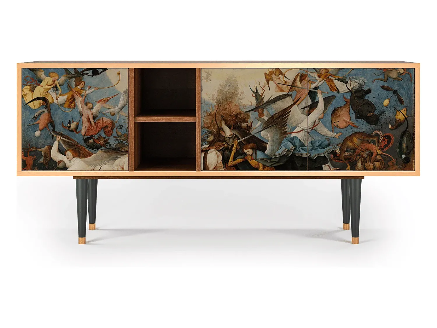 Online Mueble de TV - 150х69х41 cm - T5 - The Fall, Nogueira Castanho