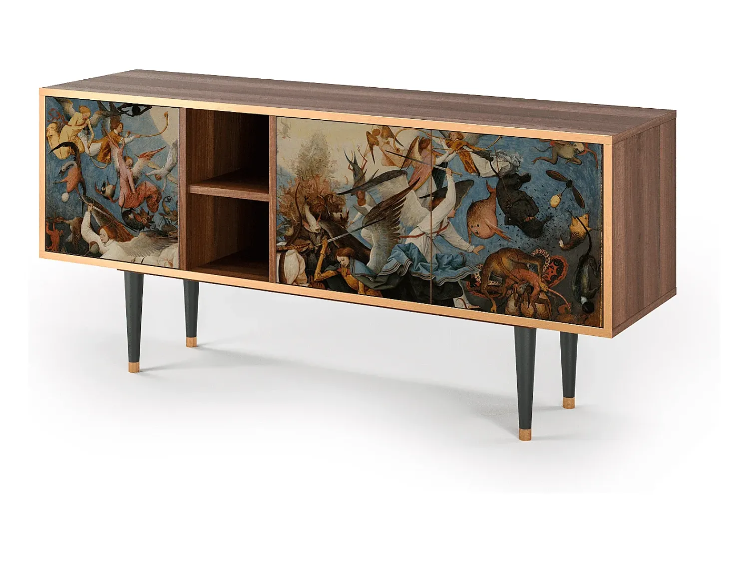 Online Mueble de TV - 150х69х41 cm - T5 - The Fall, Nogueira Castanho