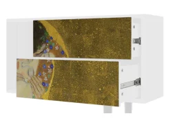 Mueble de TV - 170х69х48 cm - T1 - The Kiss by Klimt , Branco^ Móvel De Tv