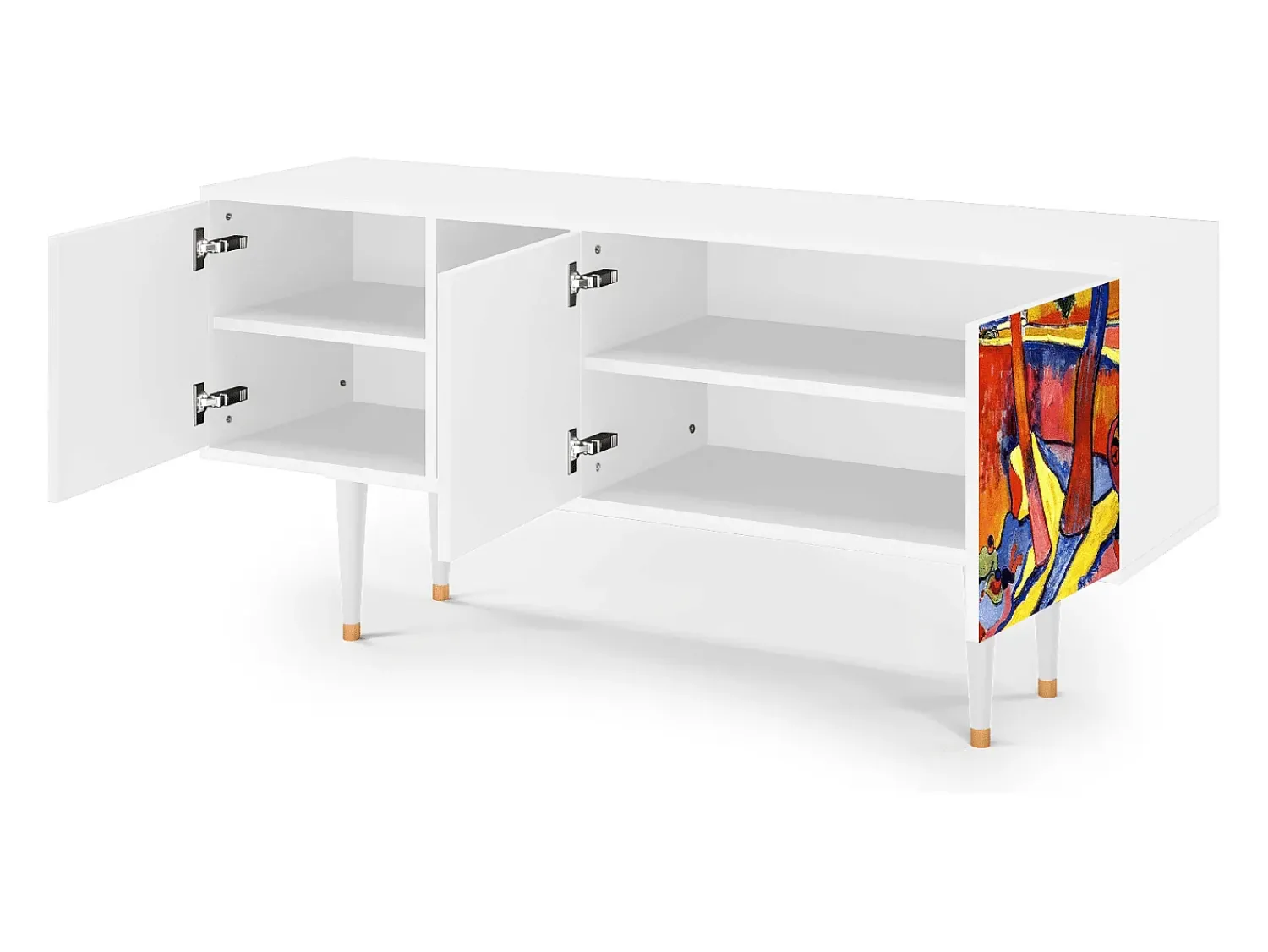 Sale Mueble de TV - 150х69х41 cm - T5 - The Turning Road, Branco Bege