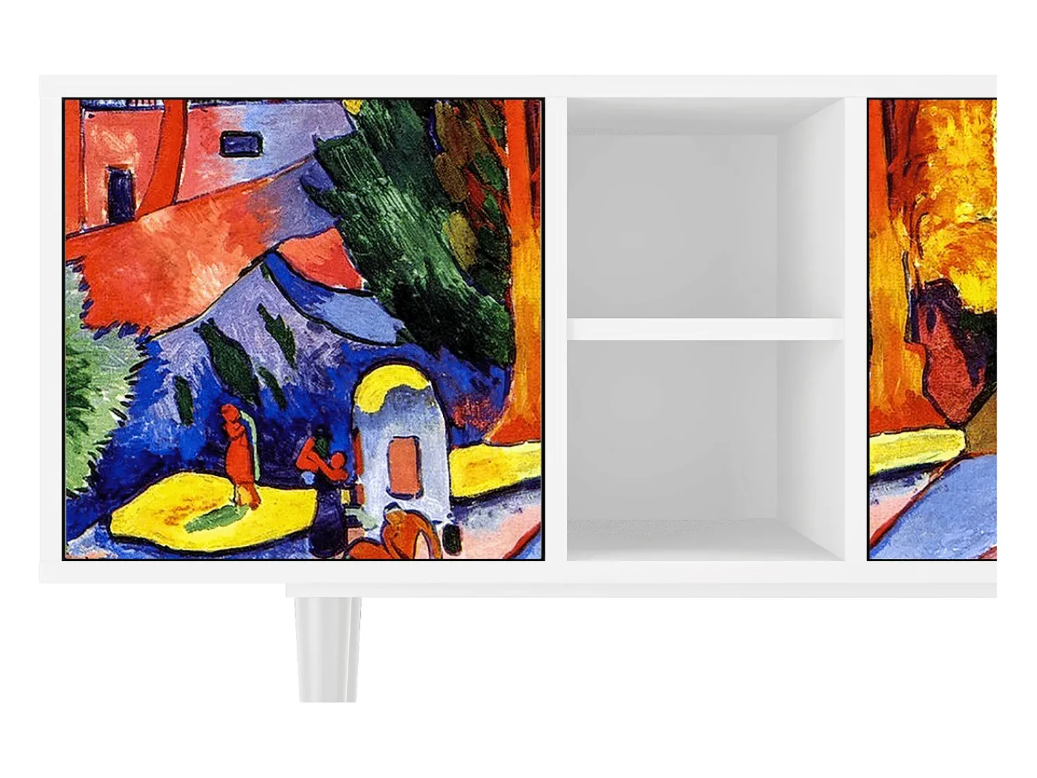 Sale Mueble de TV - 150х69х41 cm - T5 - The Turning Road, Branco Bege