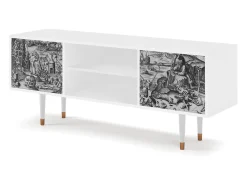Móvel De Tv* Mueble de TV - 170х69х48 cm - T2 - The Temptation, Branco Bege