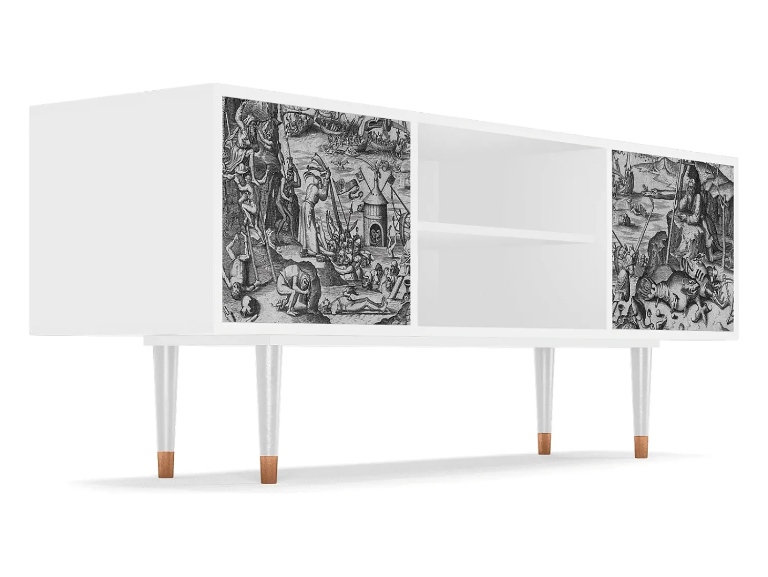 Móvel De Tv* Mueble de TV - 170х69х48 cm - T2 - The Temptation, Branco Bege