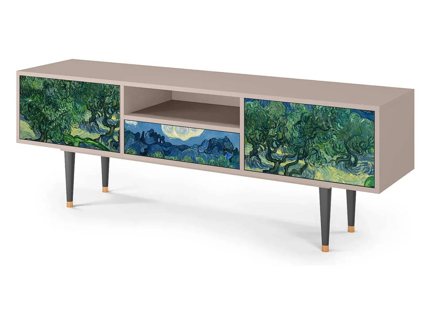 Mueble de TV - 170х59х41 cm - T6 - The Oil Trees, Latte Bege