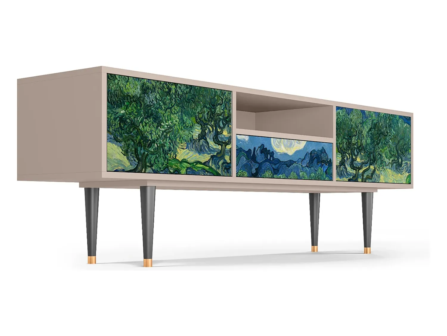 Mueble de TV - 170х59х41 cm - T6 - The Oil Trees, Latte Bege
