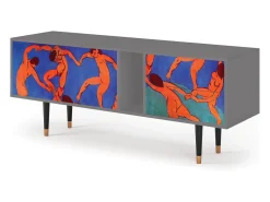 Móvel De Tv| Mueble de TV - 170х69х48 cm - T1 - The Dance by Matisse , Cinza Cinzento
