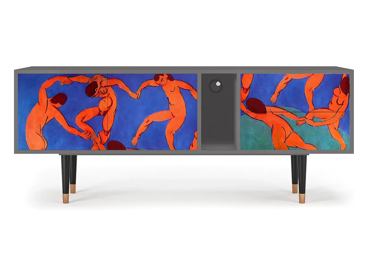 Móvel De Tv| Mueble de TV - 170х69х48 cm - T1 - The Dance by Matisse , Cinza Cinzento