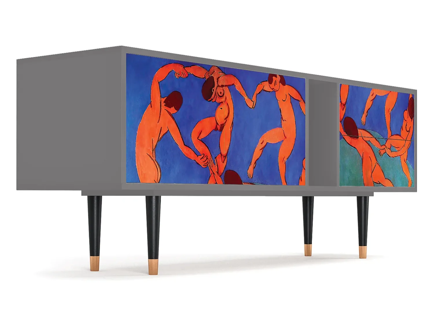 Móvel De Tv| Mueble de TV - 170х69х48 cm - T1 - The Dance by Matisse , Cinza Cinzento