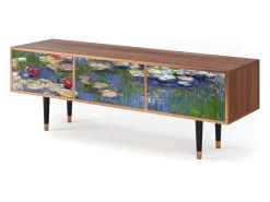Best Mueble de TV - 170х59х48 cm - T4 - The water lily pond , Nogueira Castanho