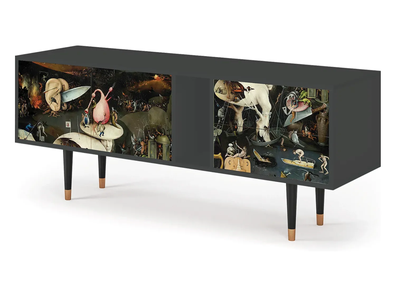 Móvel De Tv* Mueble de TV - 170х69х48 cm - T1 - The Garden 2, Antracite Cinza antracite