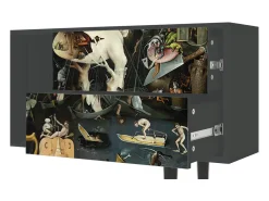 Móvel De Tv* Mueble de TV - 170х69х48 cm - T1 - The Garden 2, Antracite Cinza antracite