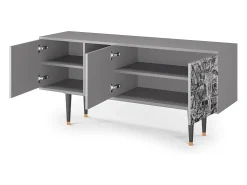 Móvel De Tv* Mueble de TV - 150х69х41 cm - T5 - The Festival of Saint, Cinza Cinzento