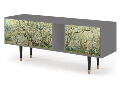 Mueble de TV - 170х69х48 cm - T1 - The Branco Orchard, Cinza^ Móvel De Tv