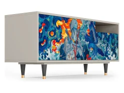 Mueble de TV - 125х56х41 cm - T7 - The Girl - James Jean, Areia Bege