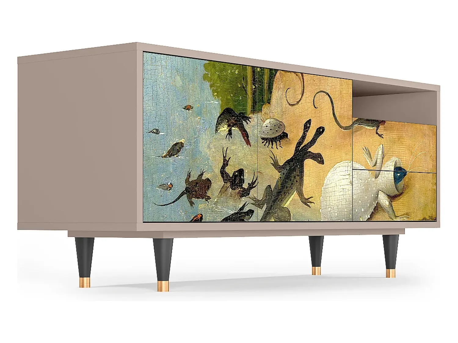 Móvel De Tv* Mueble de TV - 125х56х41 cm - T7 - The Garden by Bosch, Latte Bege