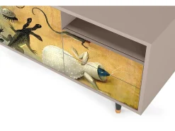 Móvel De Tv* Mueble de TV - 125х56х41 cm - T7 - The Garden by Bosch, Latte Bege