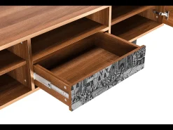 Móvel De Tv| Mueble de TV - 170х59х41 cm - T6 - The Festival of Saint, Nogueira Castanho
