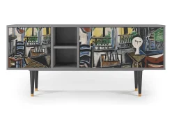 Outlet Mueble de TV - 150х69х41 cm - T5 - The Studio , Cinza Cinzento
