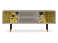 Móvel De Tv| Mueble de TV - 170х69х48 cm - T2 - The Kiss by Klimt , Areia Bege