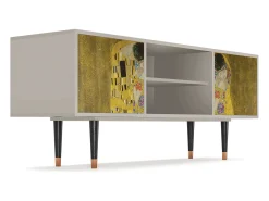 Móvel De Tv| Mueble de TV - 170х69х48 cm - T2 - The Kiss by Klimt , Areia Bege