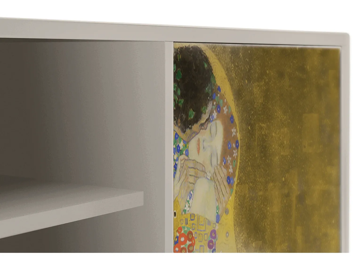 Móvel De Tv| Mueble de TV - 170х69х48 cm - T2 - The Kiss by Klimt , Areia Bege