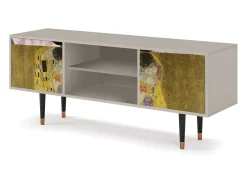Móvel De Tv| Mueble de TV - 170х69х48 cm - T2 - The Kiss by Klimt , Areia Bege