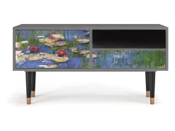 Mueble de TV - 115х59х48 cm - T3 - The water lily pond , Cinza^ Móvel De Tv