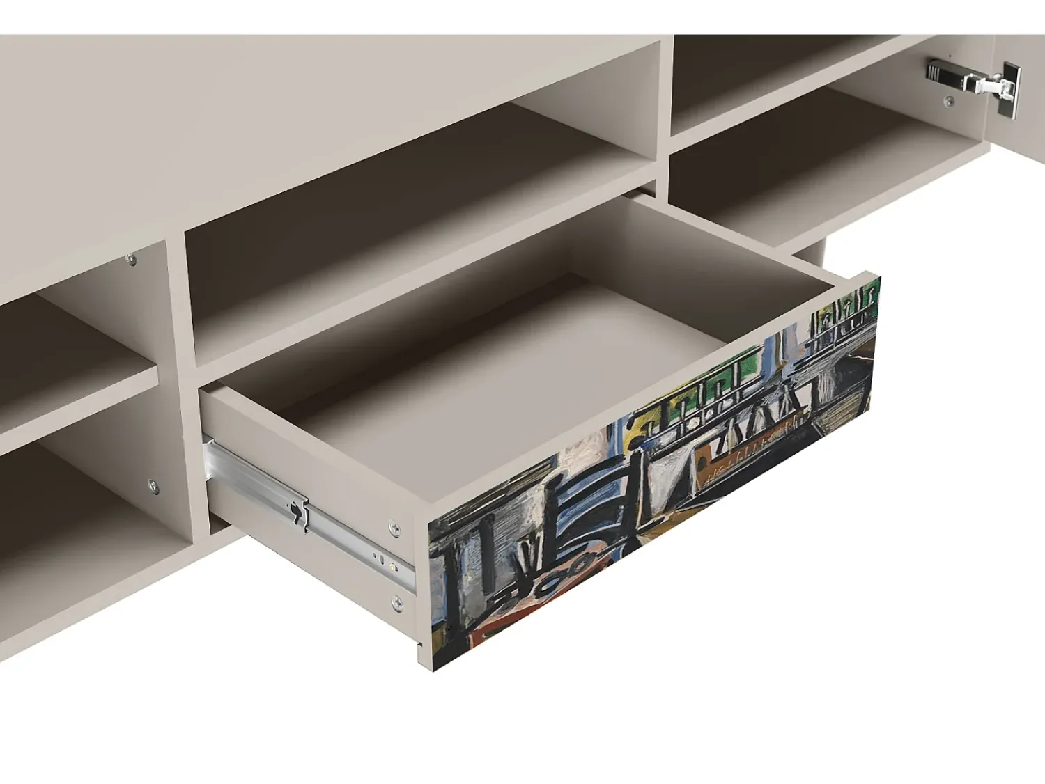 Móvel De Tv| Mueble de TV - 170х59х41 cm - T6 - The Studio , Areia Bege