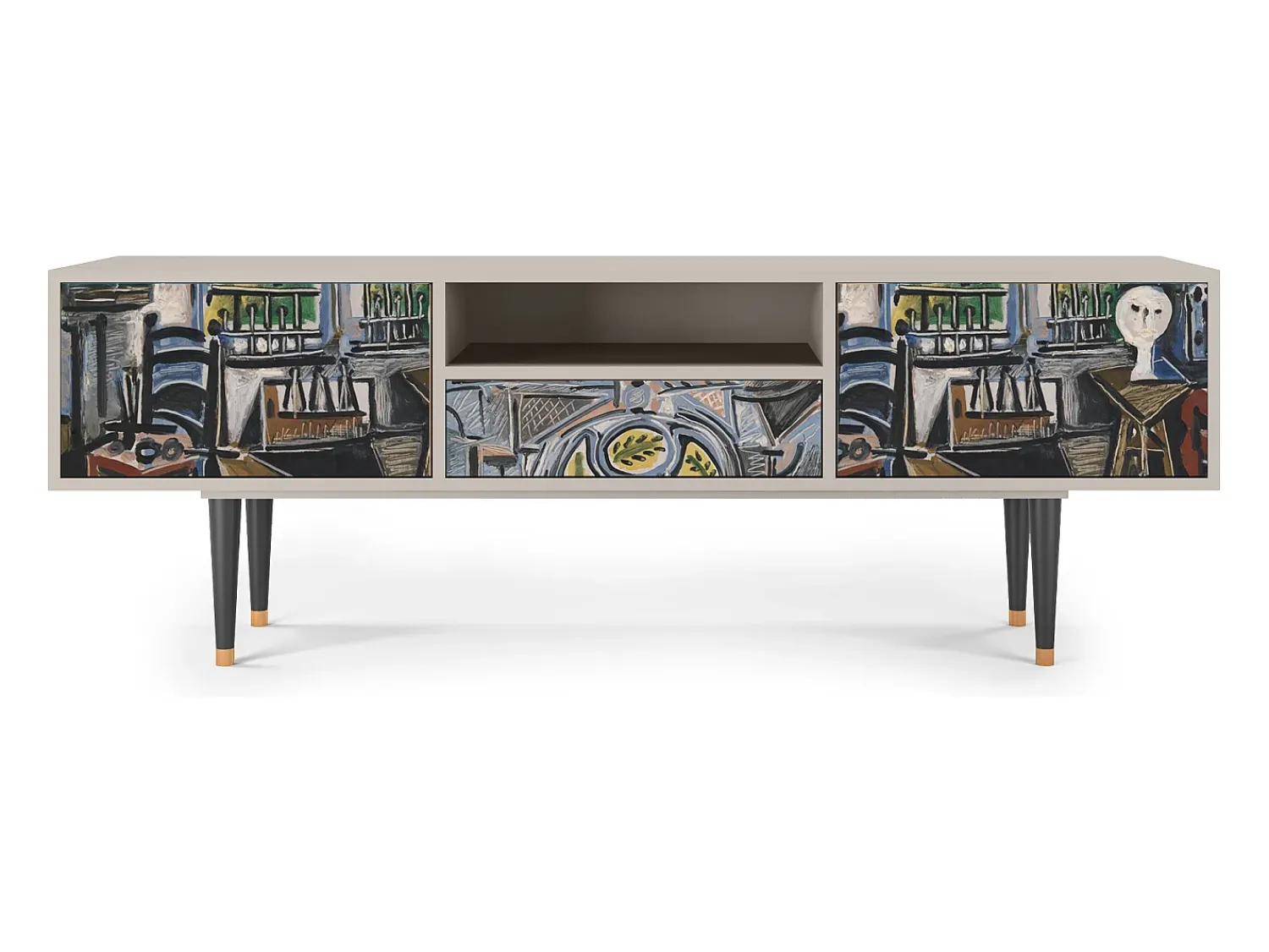 Móvel De Tv| Mueble de TV - 170х59х41 cm - T6 - The Studio , Areia Bege