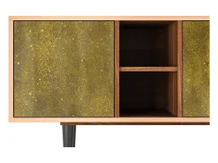 Móvel De Tv* Mueble de TV - 150х69х41 cm - T5 - The Kiss by Klimt , Nogueira Castanho