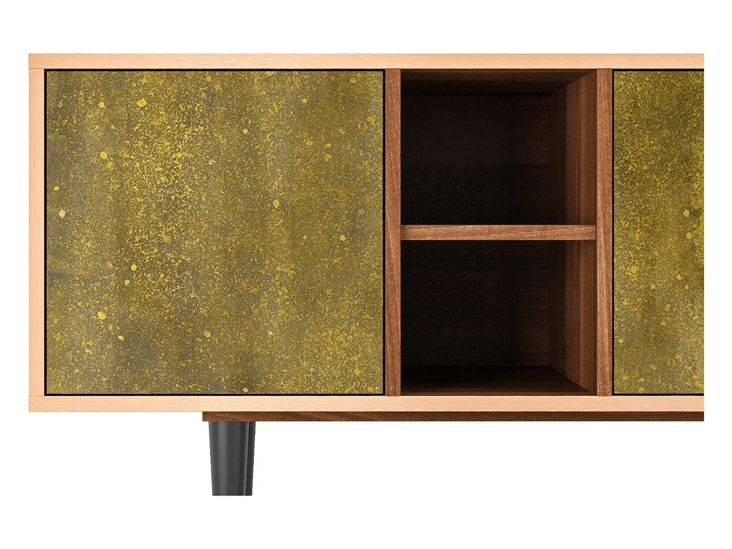 Móvel De Tv* Mueble de TV - 150х69х41 cm - T5 - The Kiss by Klimt , Nogueira Castanho