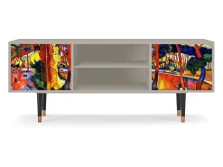Móvel De Tv| Mueble de TV - 170х69х48 cm - T2 - The Turning Road, Areia Bege