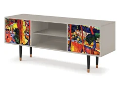 Móvel De Tv| Mueble de TV - 170х69х48 cm - T2 - The Turning Road, Areia Bege