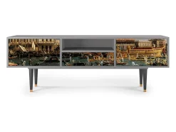 Mueble de TV - 170х59х41 cm - T6 - The Bucintoro, Cinza^ Móvel De Tv