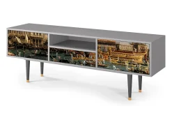 Mueble de TV - 170х59х41 cm - T6 - The Bucintoro, Cinza^ Móvel De Tv