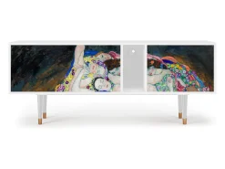 Móvel De Tv* Mueble de TV - 170х69х48 cm - T1 - The Maiden by Klimt, Branco Bege