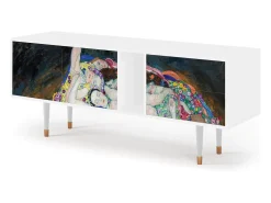 Móvel De Tv* Mueble de TV - 170х69х48 cm - T1 - The Maiden by Klimt, Branco Bege