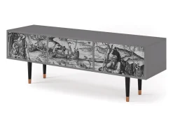 Móvel De Tv* Mueble de TV - 170х59х48 cm - T4 - The Temptation, Cinza Cinzento