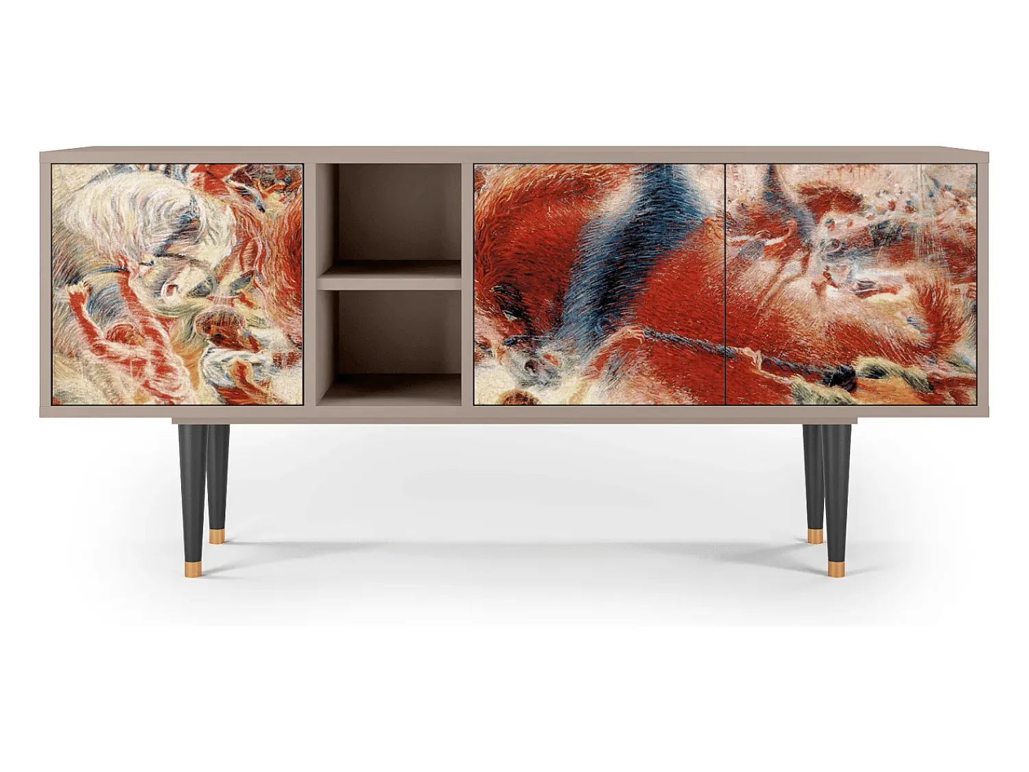 Sale Mueble de TV - 150х69х41 cm - T5 - The City Rises, Latte Bege