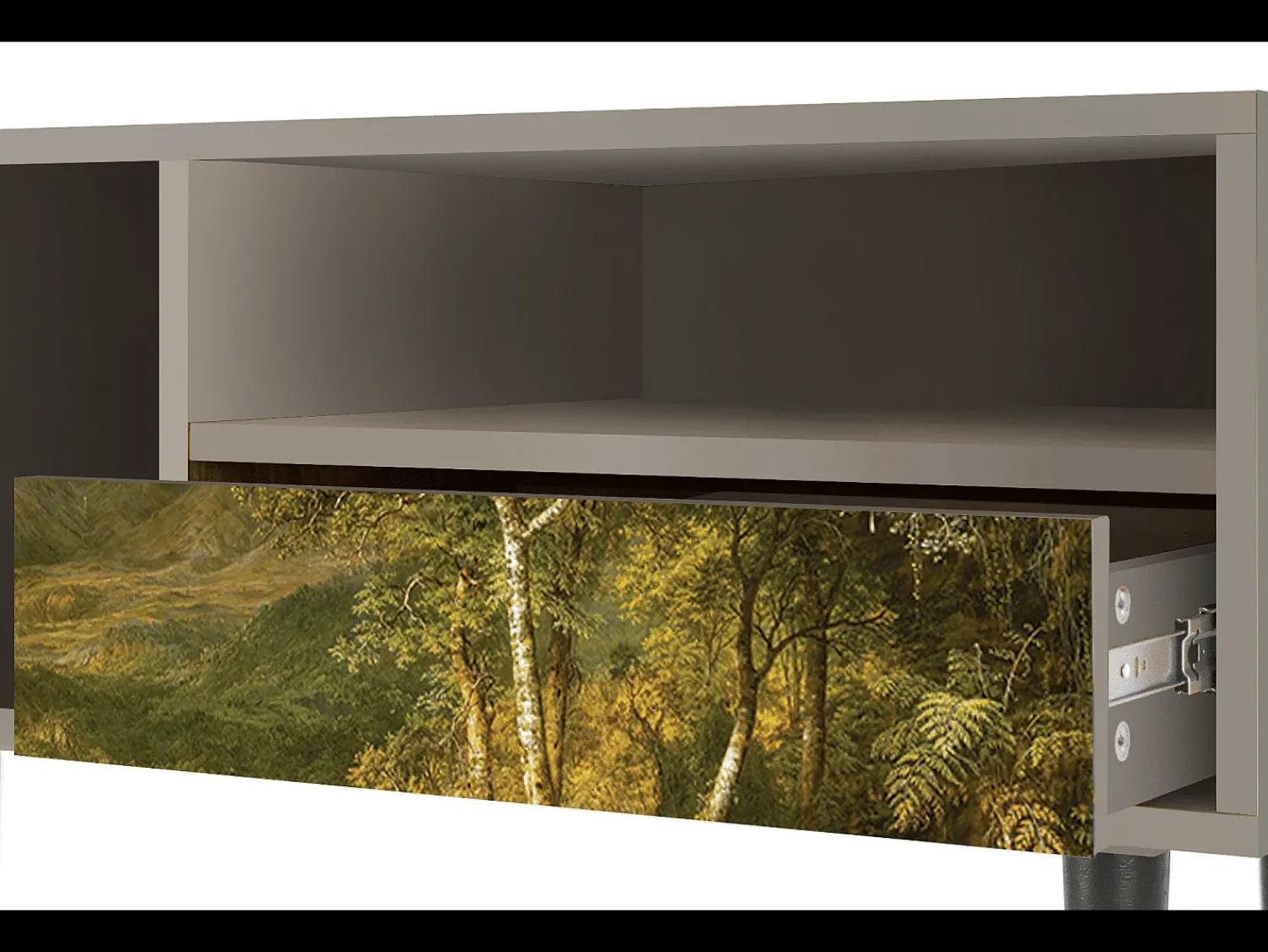 Móvel De Tv| Mueble de TV - 115х59х48 cm - T3 - The Heart of the Andes , Areia Bege