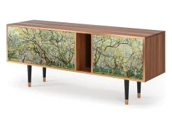 Mueble de TV - 170х69х48 cm - T1 - The Branco Orchard, Nogueira^ Móvel De Tv