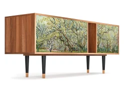 Mueble de TV - 170х69х48 cm - T1 - The Branco Orchard, Nogueira^ Móvel De Tv