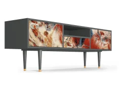 Mueble de TV - 170х59х41 cm - T6 - The City Rises, Antracite^ Móvel De Tv