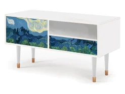 Móvel De Tv| Mueble de TV - 115х59х48 cm - T3 - The Oil Trees, Branco Bege