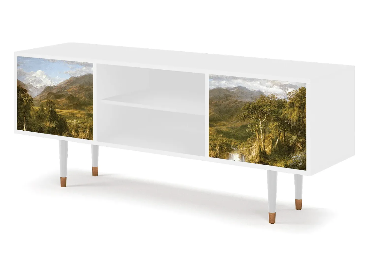 Móvel De Tv| Mueble de TV - 170х69х48 cm - T2 - The Heart of the Andes , Branco Bege