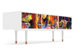 Móvel De Tv* Mueble de TV - 170х59х48 cm - T4 - The Turning Road, Branco Bege
