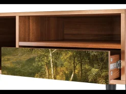 Móvel De Tv| Mueble de TV - 115х59х48 cm - T3 - The Heart of the Andes , Nogueira Castanho